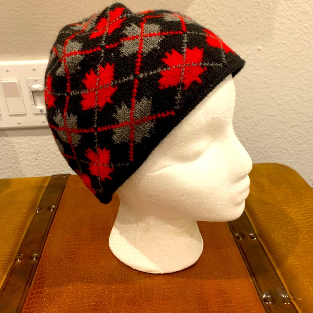 Maple leaf beanie. Super cool.